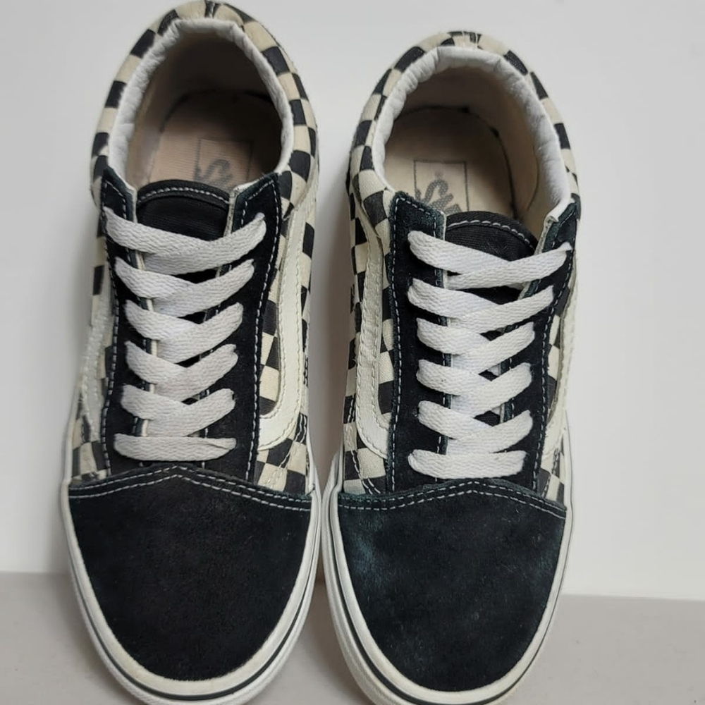 VANS Authentic Checkerboard Skate Shoes Sneakers little kids Sz 2.5 - Picture 5 of 7